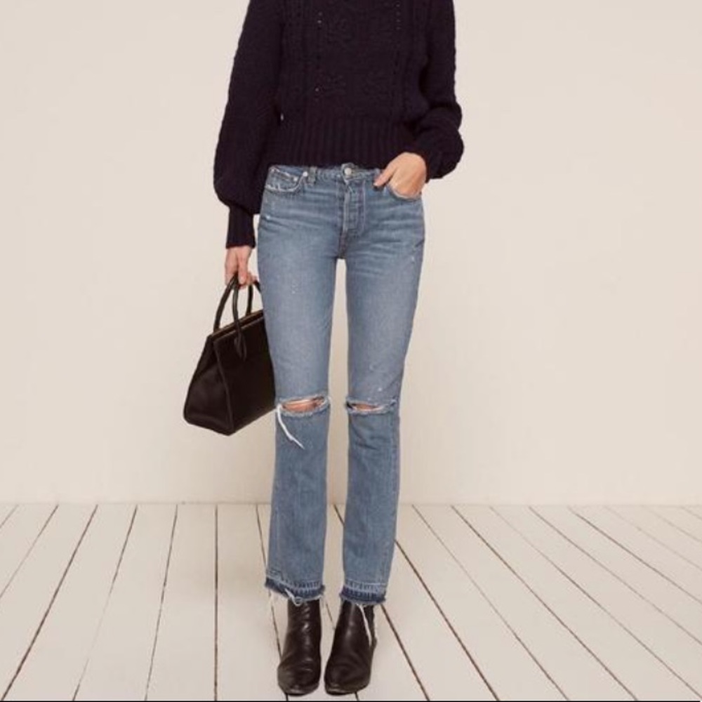 Reformation Distressed Jeans